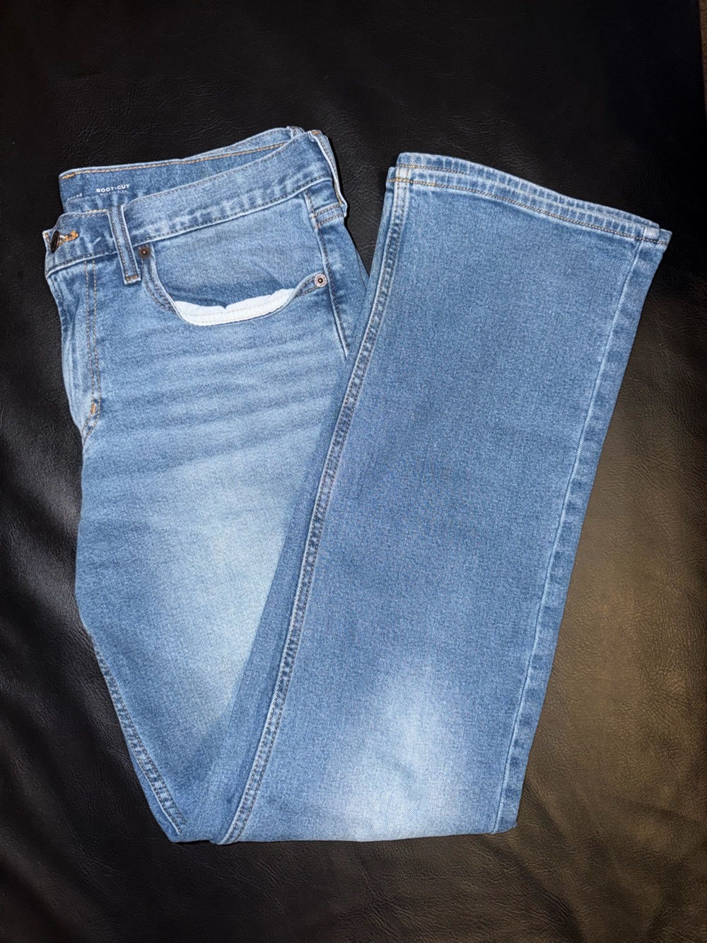 Old Navy Men’s Bootcut Jeans in Light Blue Denim